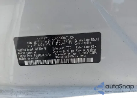 2020 Subaru Crosstrek Limited из США, поврежденный, VIN JF2GTAMC1LH230394